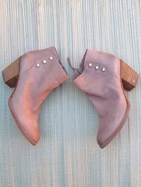 Sam Edelman Mariella Taupe Leather Ankle Boots 9M